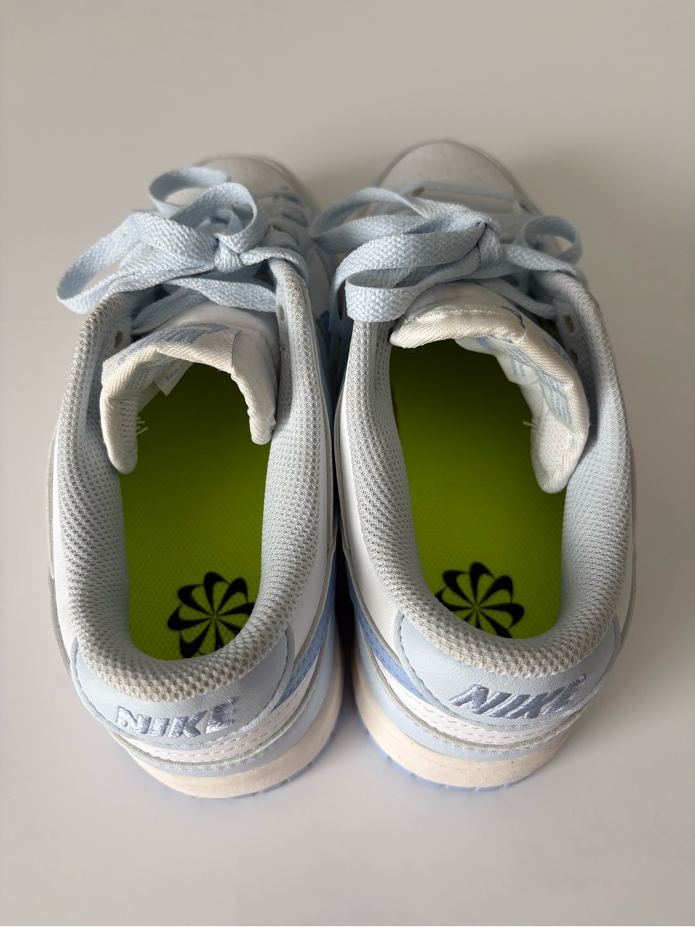 Nike Dunk Low White Light Armory Blue Sneakers Women’s Size 8 - Picture 9 of 10